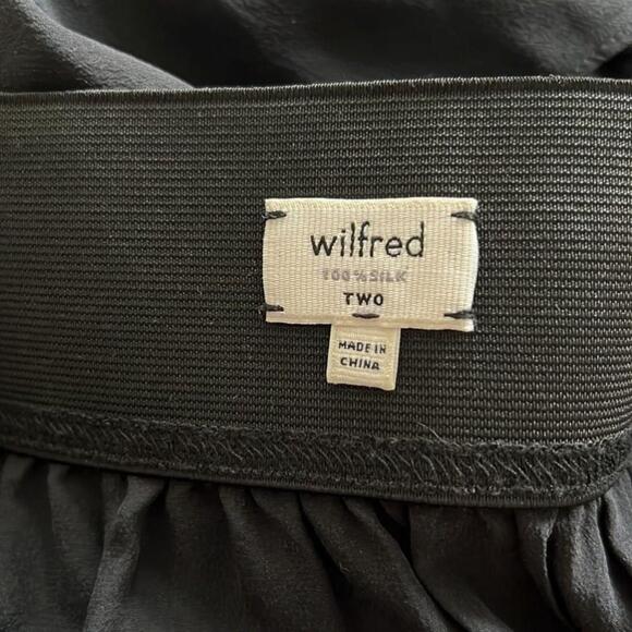 Aritzia Wilfred Black 100% Silk Tulip Skirt - Picture 6 of 7